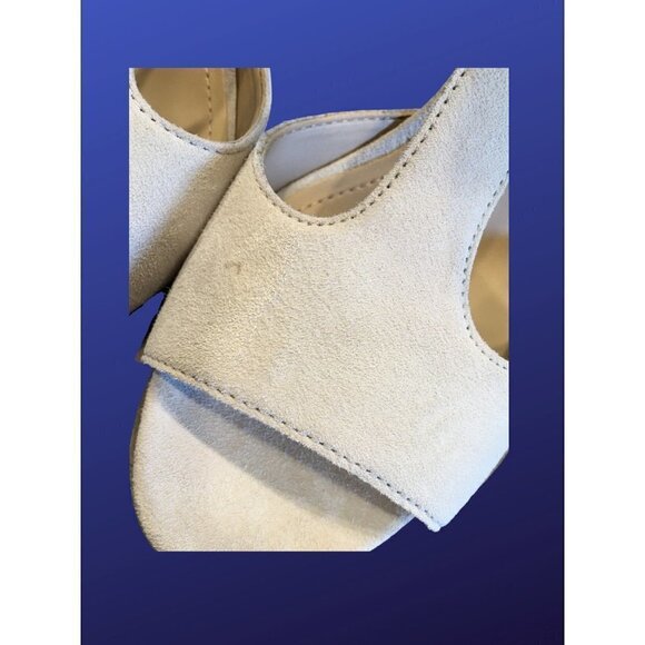 DKNY Colby Night Out Evening Heels Size 8 Kid Suede LINEN Color K2655743 - Picture 9 of 9